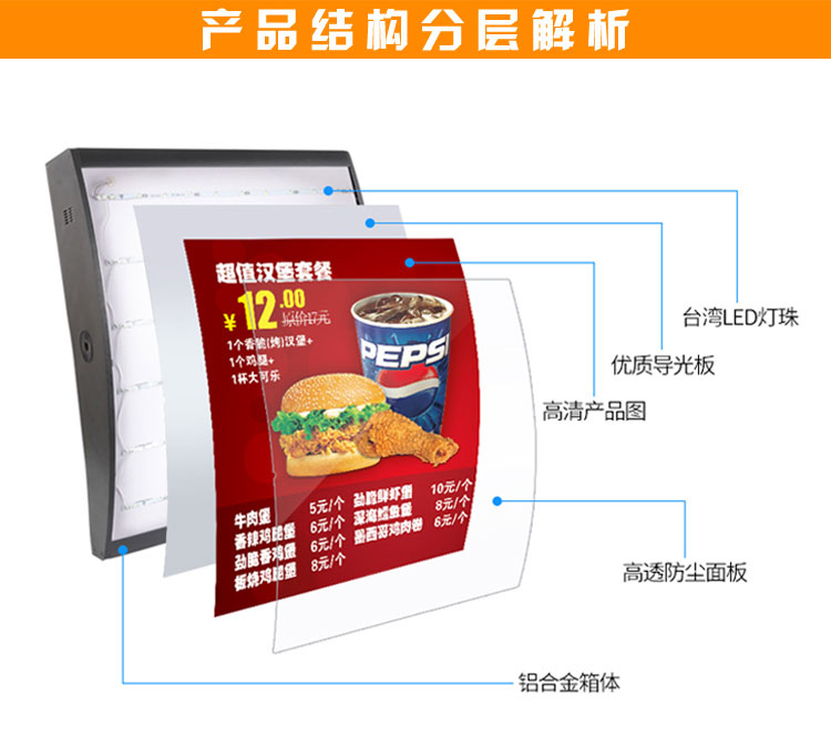 云南点餐灯箱制作